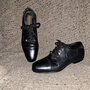 CESARE PACIOTTI-Black Leather Lace Up Oxfords-29630-Sz 7.5 US-Excellent